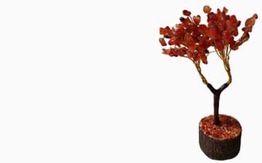 carnelian gemstone tree