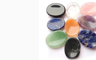 pile of worry stones of different types