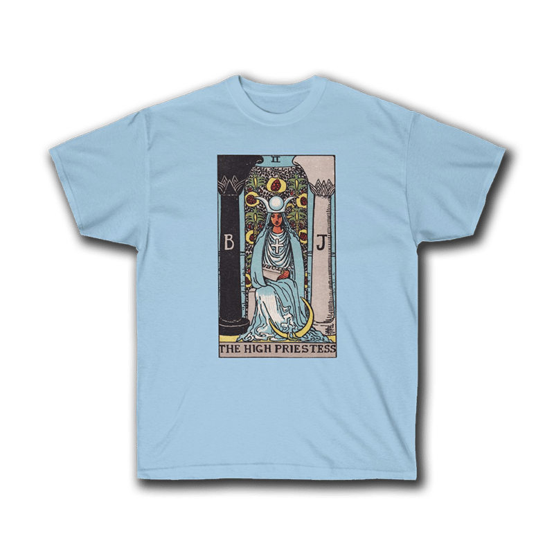 High Priestess tarot t-shirt