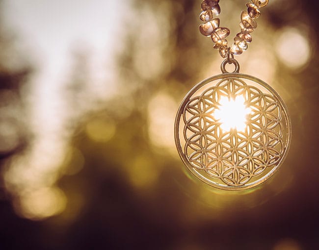 flower of life metaphysical jewelry