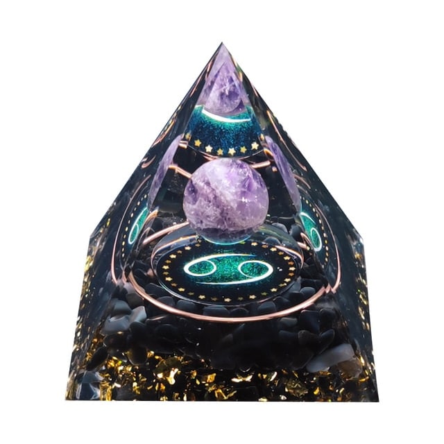Cancer Orgone Pyramid - Part of our Zodiac Orgonite Pyramid Collection