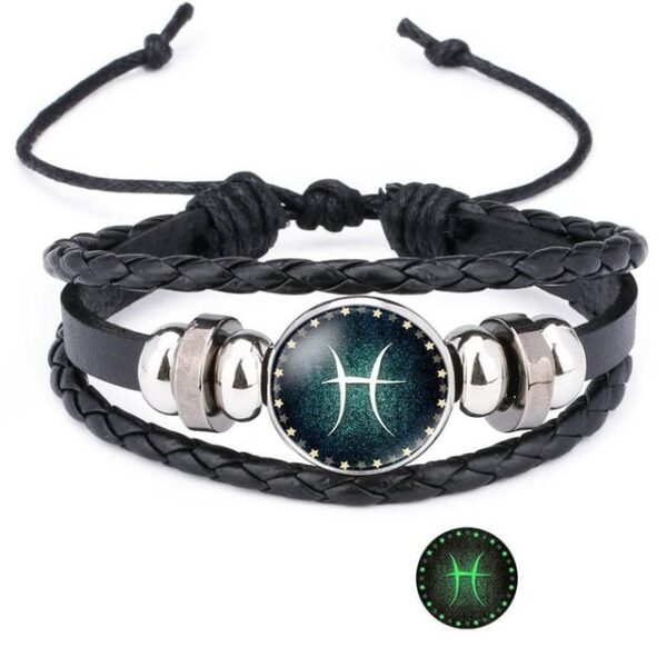 Pisces Glow In The Dark Bracelet