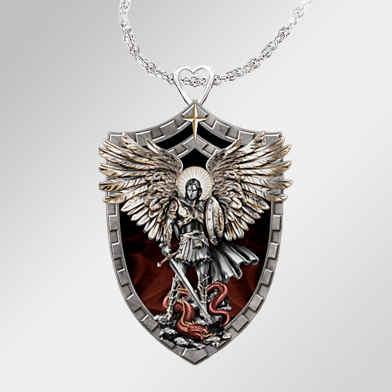 Archangel Michael necklace for protection, courage, and strength.