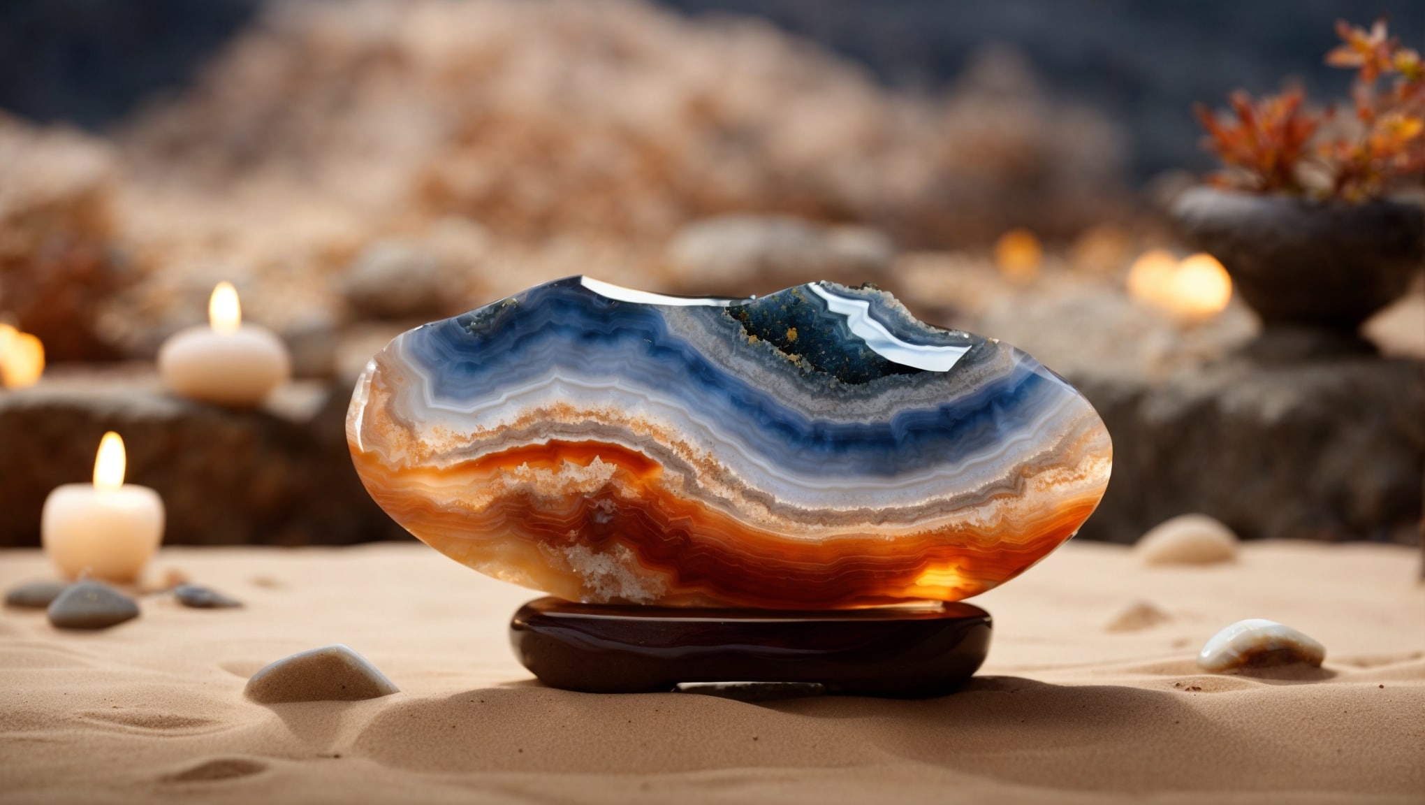 Variegated patterns of Agate properties