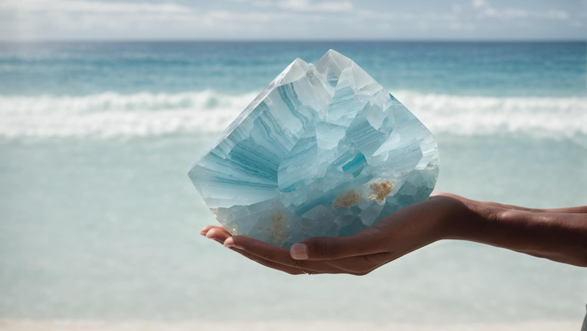 Caribbean Calcite properties in a serene setting