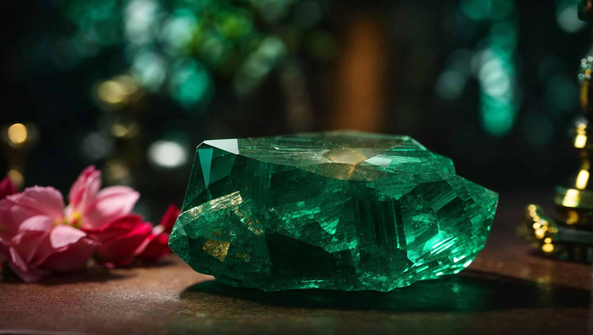 Rich green Emerald properties