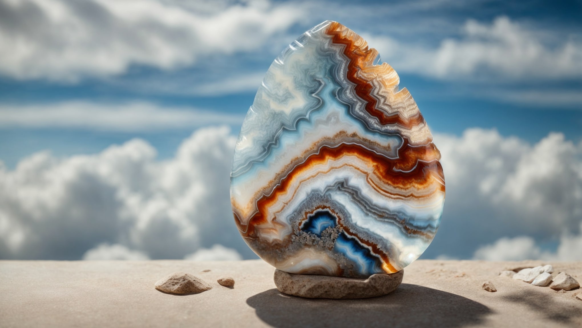 Feather-like patterns of Feather Agate properties