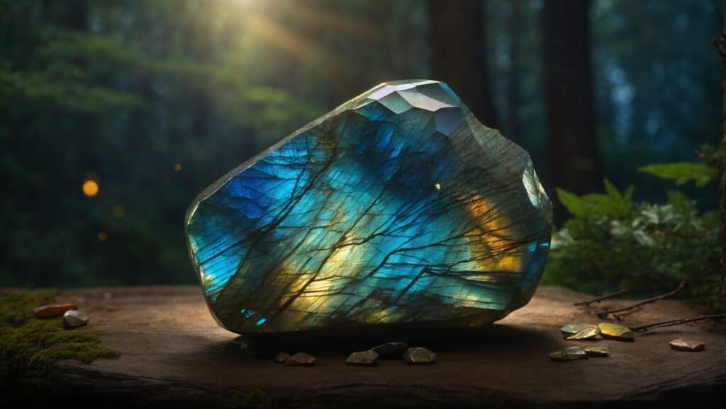 Northern lights in Labradorite properties