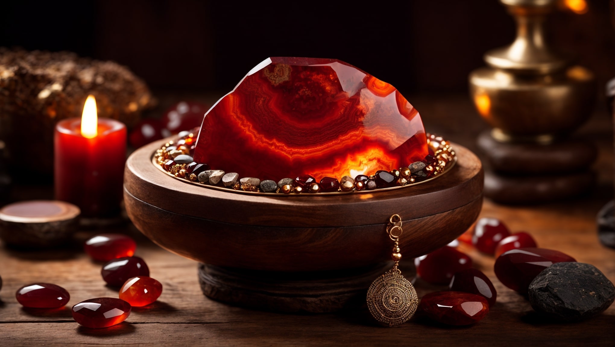 Rich tones of Red Agate properties