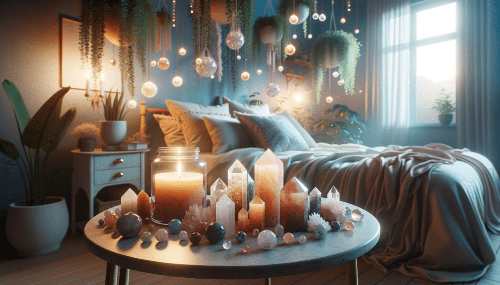 Crystals for the bedroom to control the energies in the home.