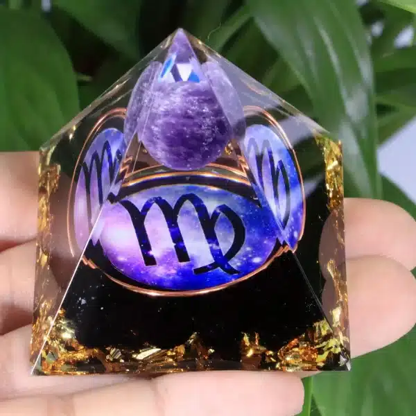 Virgo - Orgonite Pyramid - Zodiac Collection (50mm)