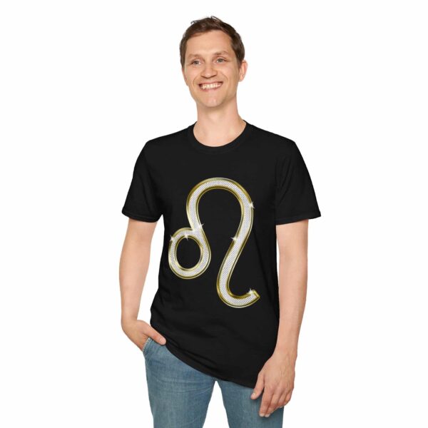 Leo Glyph T-Shirt - Unisex Softstyle Astrology T-Shirt - Image 7
