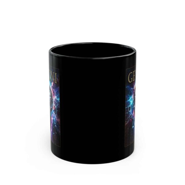 Gemini Power - Black Zodiac Astrology Mug (11oz, 15oz) - Image 2