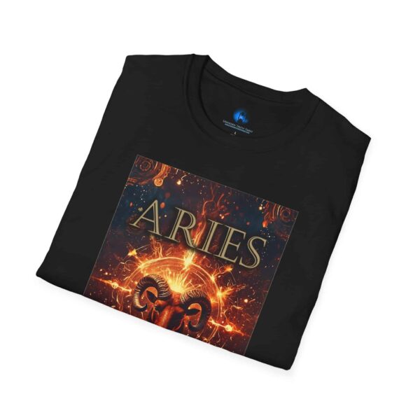 Aries Power T-Shirt - Unisex Softstyle Aries Zodiac Sign Astrology T-Shirt - Image 4