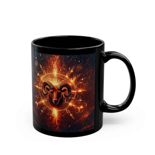 Copy of Aries Power - Black Zodiac Astrology Mug (11oz, 15oz)