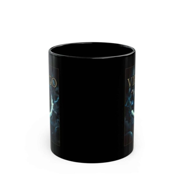 Virgo Power - Black Zodiac Astrology Mug (11oz, 15oz) - Image 2