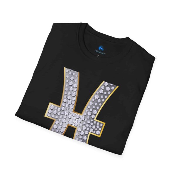 Pisces Glyph T-Shirt - Unisex Softstyle Pisces Zodiac Sign Astrology T-Shirt - Image 4