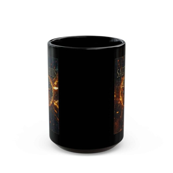 Sagittarius Power - Black Zodiac Astrology Mug (11oz, 15oz) - Image 5