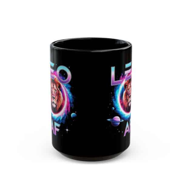 Leo AF Galaxy Mug - Zodiac Collection - Black Leo Zodiac Astrology Mug (11oz, 15oz) - Image 6