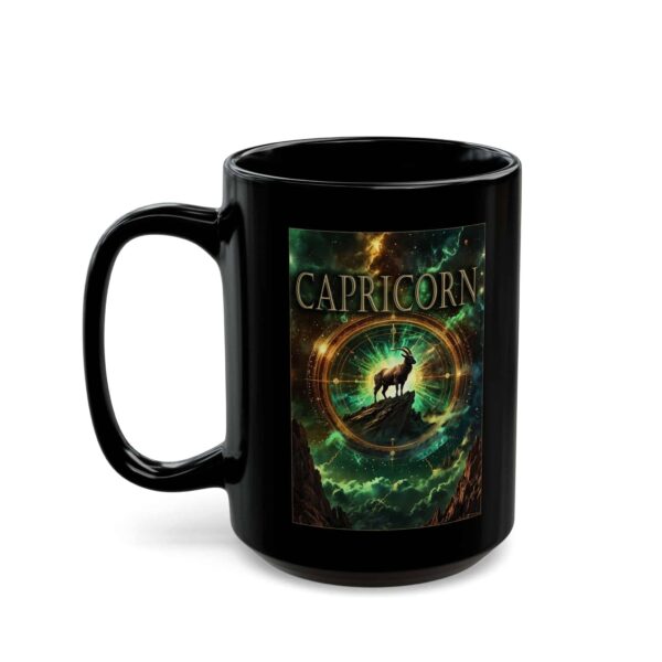 Capricorn Power - Black Zodiac Astrology Mug (11oz, 15oz) - Image 7