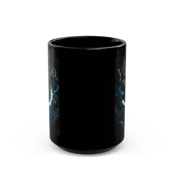 Virgo Power - Black Zodiac Astrology Mug (11oz, 15oz) - Image 5