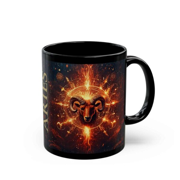 Copy of Aries Power - Black Zodiac Astrology Mug (11oz, 15oz) - Image 5