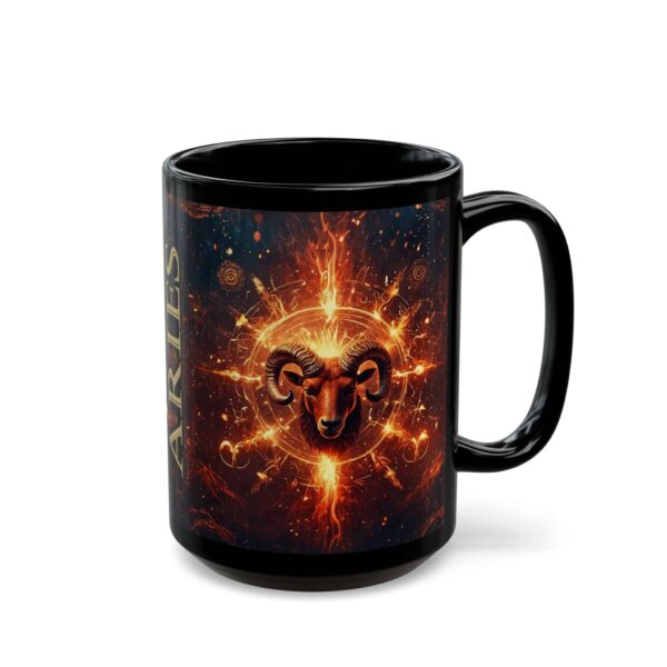 Copy of Aries Power - Black Zodiac Astrology Mug (11oz, 15oz) - Image 10