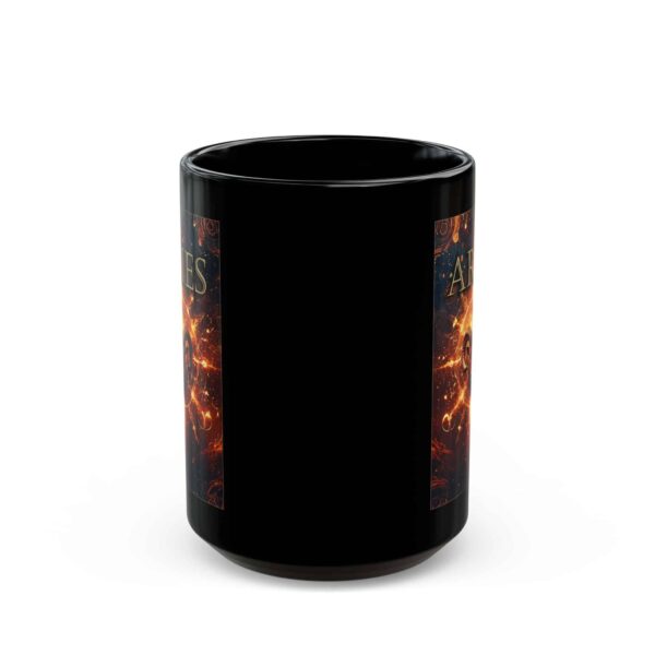 Aries Power - Black Zodiac Astrology Mug (11oz, 15oz) - Image 5