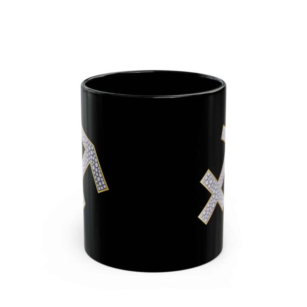 Sagittarius Symbol / Sagittarius Glyph - Black Zodiac Astrology Mug (11oz, 15oz) - Image 2