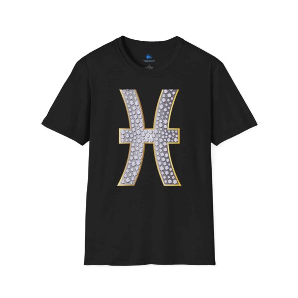 Pisces Glyph T-Shirt - Unisex Softstyle Pisces Zodiac Sign Astrology T-Shirt