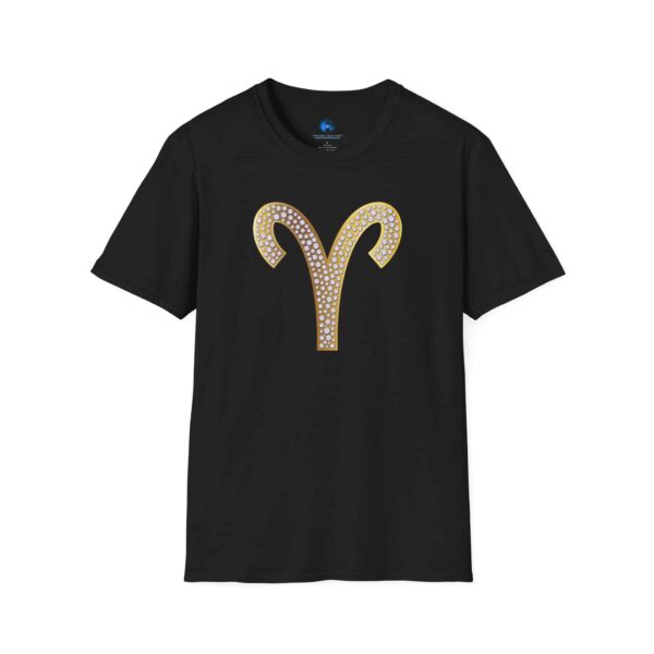 Aries Glyph T-Shirt - Unisex Softstyle Aries Zodiac Sign Astrology T-Shirt