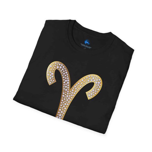 Aries Glyph T-Shirt - Unisex Softstyle Aries Zodiac Sign Astrology T-Shirt - Image 4