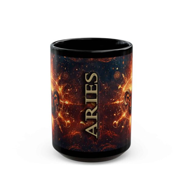 Copy of Aries Power - Black Zodiac Astrology Mug (11oz, 15oz) - Image 6
