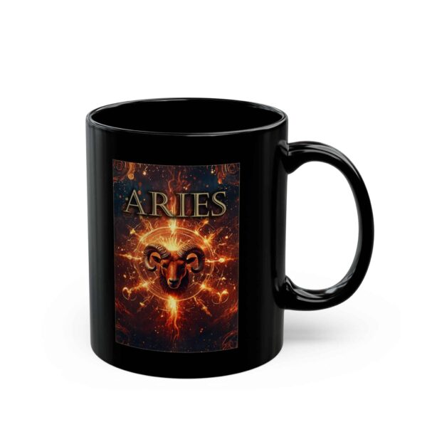 Aries Power - Black Zodiac Astrology Mug (11oz, 15oz)