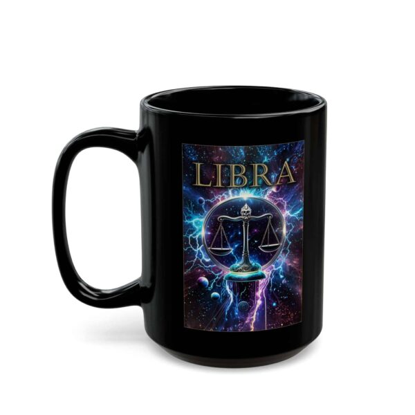 Libra Power - Black Zodiac Astrology Mug (11oz, 15oz) - Image 7