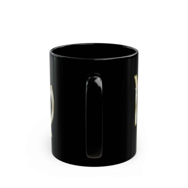 Virgo Symbol / Virgo Glyph - Black Zodiac Astrology Mug (11oz, 15oz) - Image 4