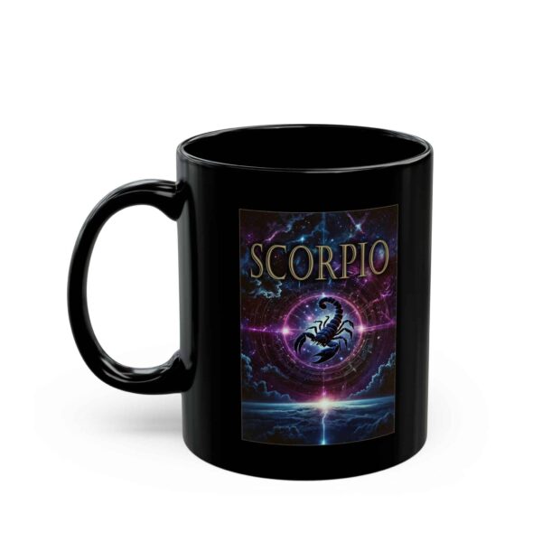Scorpio Power - Black Zodiac Astrology Mug (11oz, 15oz) - Image 3