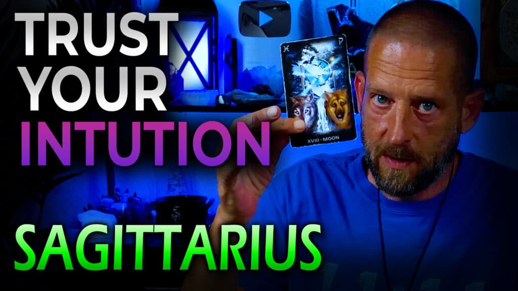 Sagittarius June 2025 tarot love reading by Allen Hill of Unknown Truth Tarot.