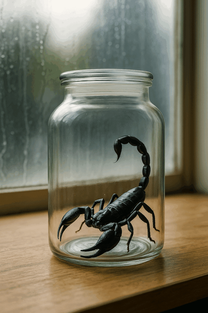 Scorpio manifesting power trapped.