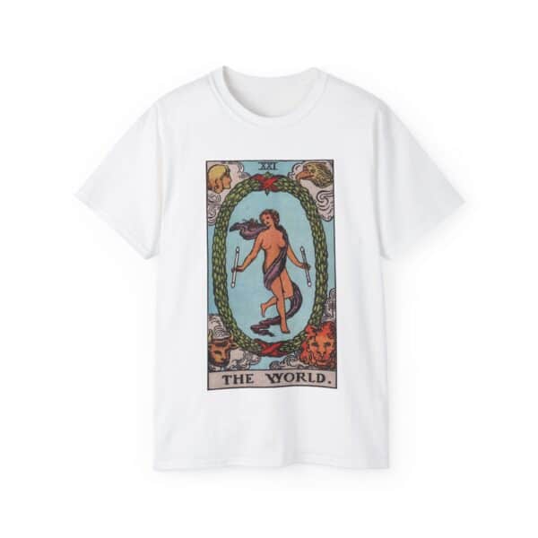 The World - Major Arcana Collection - Unisex Ultra Cotton Tee by Unknown Truth Tarot - Image 5