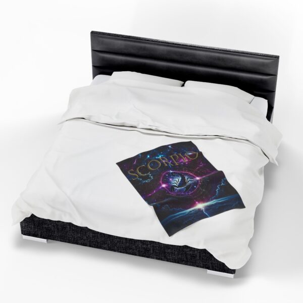 Scorpio Celestial Power Blanket – Velveteen Plush Throw for Sacred Comfort & Transformation - Image 22