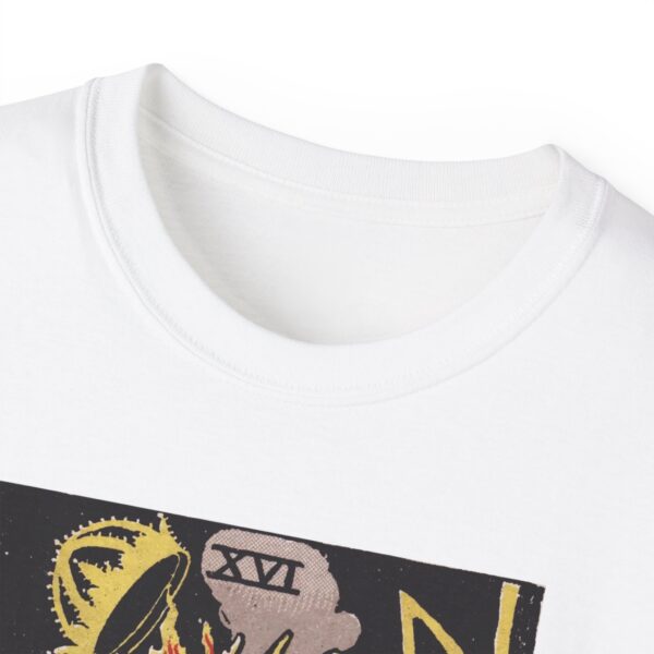 The Tower - Major Arcana Collection - Unisex Ultra Cotton Tee by Unknown Truth Tarot - Image 7