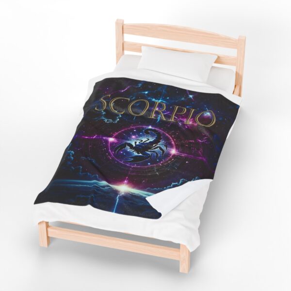 Scorpio Celestial Power Blanket – Velveteen Plush Throw for Sacred Comfort & Transformation - Image 5