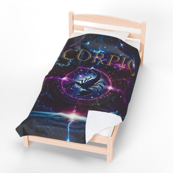 Scorpio Celestial Power Blanket – Velveteen Plush Throw for Sacred Comfort & Transformation - Image 13