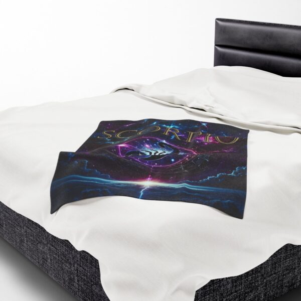 Scorpio Celestial Power Blanket – Velveteen Plush Throw for Sacred Comfort & Transformation - Image 23