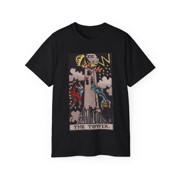 The Tower - Major Arcana Collection - Unisex Ultra Cotton Tee by Unknown Truth Tarot