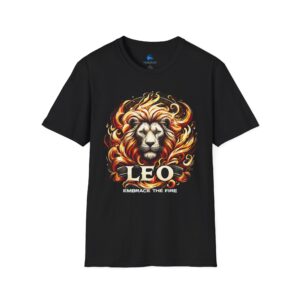 Leo - Embrace The Fire - Unisex Softstyle Leo Zodiac Astrology T-shirt