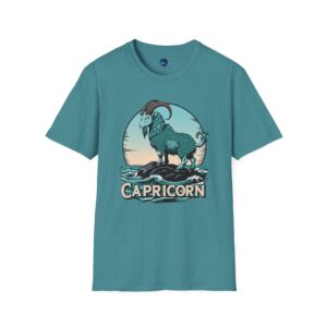 Capricorn Sea Goat T-Shirt - Unisex Softstyle Capricorn Zodiac Sign Astrology T-Shirt