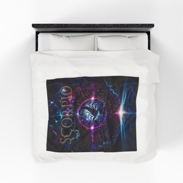 Scorpio Celestial Power Blanket – Velveteen Plush Throw for Sacred Comfort & Transformation - Image 8