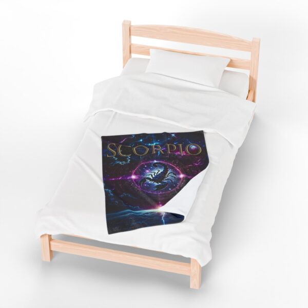 Scorpio Celestial Power Blanket – Velveteen Plush Throw for Sacred Comfort & Transformation - Image 21